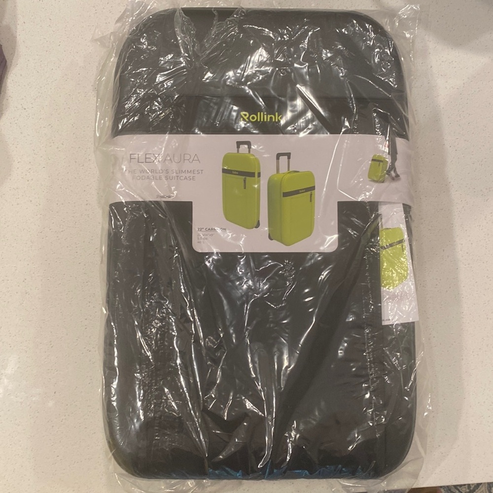 Brand new Flex Aura carry on, black